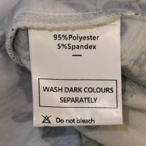 Elegant Blue Floral Women's Blouse - Picture 5 of 6